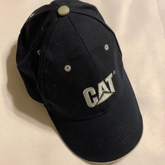 Cat Caterpillar cap with Velcro adjustable closure black - Picture 2 of 5